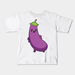 Eggplant Kids T-Shirt